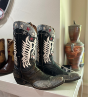 1960’s Patriotic Eagle Inlay Cowboy Boots – Men’s 10 (From My Personal Collection)