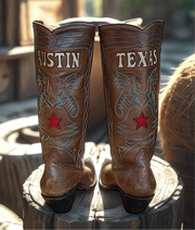 Women’s Size 6.5 M - Custom Heritage Cowboy Western Boots Faith Hope