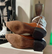 1950s • FRYE • Tri-Color Western (Saddle/Chocolate/Bone) • Women’s 7.5