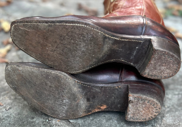 Men’s Size 11 D - 1950’s Cowboy Western Boots Inlays