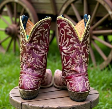 1950s • ACME • Berry Stitch-Crazy Western • Women’s 7.5 A (narrow)