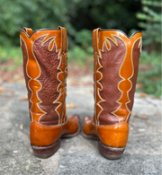 Women’s Size 6 A - NOS Dan Post Vintage Cowboy Western Boots Wingtip