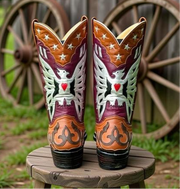 1980s • Champion Attitude • “Roy Rogers” Custom Eagle & Star Boots • Men’s 11 D