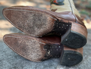 1970s • TEXAS BOOTS • Butterfly Inlay • Men’s 9 D