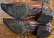 Women’s Size 9 M - 1950’s Tex Tan Of Yoakum Cowboy Western Boots Inlays