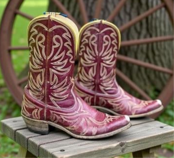 1950s • ACME • Berry Stitch-Crazy Western • Women’s 7.5 A (narrow)