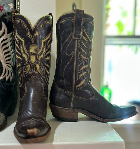 1960s • ACME CUSTOM • Thunderbird Eagle Inlay • Women’s 6.5 B