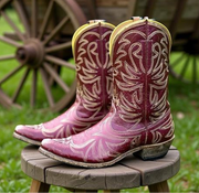 1950s • ACME • Berry Stitch-Crazy Western • Women’s 7.5 A (narrow)