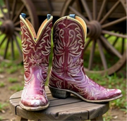 1950s • ACME • Berry Stitch-Crazy Western • Women’s 7.5 A (narrow)