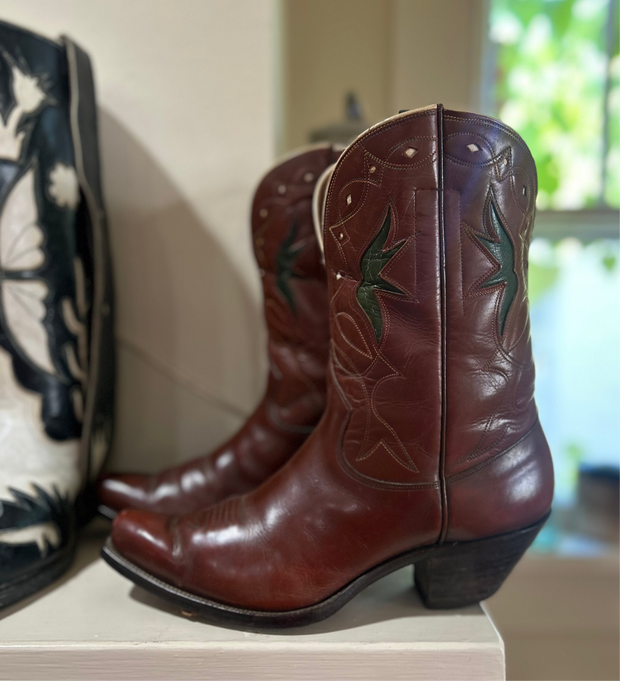 1950s • Whit Bern • Starburst Inlay Shorty • Women’s 9 M