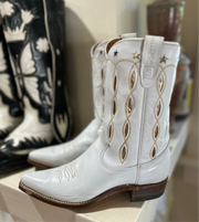 1970s • Texas Boot Co. • “Golden Starburst” Inlay Boots • Women’s 8 A (narrow) • Original Box
