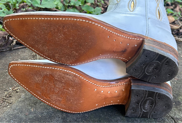 1970s • Texas Boot Co. • “Golden Starburst” Inlay Boots • Women’s 8 A (narrow) • Original Box