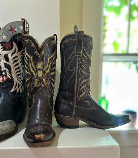 1960s • ACME CUSTOM • Thunderbird Eagle Inlay • Women’s 6.5 B