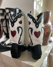 1990s Acme “Queen of Hearts” Inlay Boots • Women’s 8 M