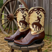 1950s • Stewart Romero • Bucking Bronco Boots • Women’s 5 M NFS