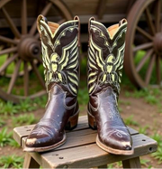 1960s • ACME CUSTOM • Thunderbird Eagle Inlay • Women’s 6.5 B