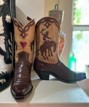 1950s • Stewart Romero • Bucking Bronco Boots • Women’s 5 M NFS