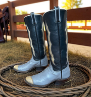 Women’s Size 7.5 M - 1970’s Custom Tall Cowboy Western Boots Herron Custom Boots