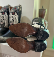 Women’s Size 8.5 M - 1950’s Stovepipe Cowboy Western Boots Inlays