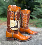 Women’s Size 6 A - NOS Dan Post Vintage Cowboy Western Boots Wingtip