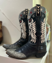1960’s Patriotic Eagle Inlay Cowboy Boots – Men’s 10 (From My Personal Collection)