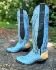 Women’s Size 7 M - 1970’s Olathe Cowboy Western Boots Mule Ears