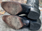 Men’s Size 8.5 D - Justin Vintage Cowboy Western Boots Full Alligator