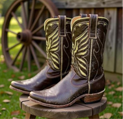 1960s • ACME CUSTOM • Thunderbird Eagle Inlay • Women’s 6.5 B
