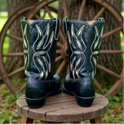 Men’s Size 9 D - 1960’s Acme Cowboy Western Boots Inlays