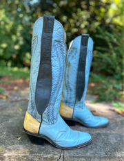 Women’s Size 7 M - 1970’s Olathe Cowboy Western Boots Mule Ears
