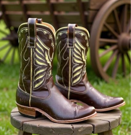 1960s • ACME CUSTOM • Thunderbird Eagle Inlay • Women’s 6.5 B
