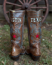 Women’s Size 6.5 M - Custom Heritage Cowboy Western Boots Faith Hope