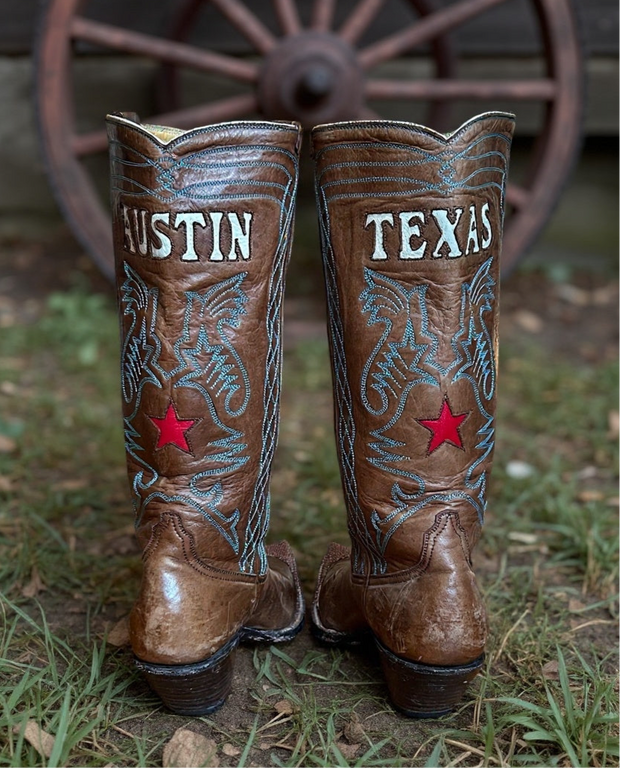 Women’s Size 6.5 M - Custom Heritage Cowboy Western Boots Faith Hope