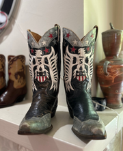 1960’s Patriotic Eagle Inlay Cowboy Boots – Men’s 10 (From My Personal Collection)