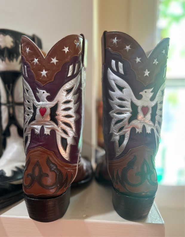 1980s • Champion Attitude • “Roy Rogers” Custom Eagle & Star Boots • Men’s 11 D