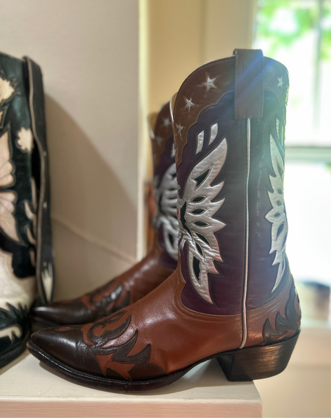 1980s • Champion Attitude • “Roy Rogers” Custom Eagle & Star Boots • Men’s 11 D
