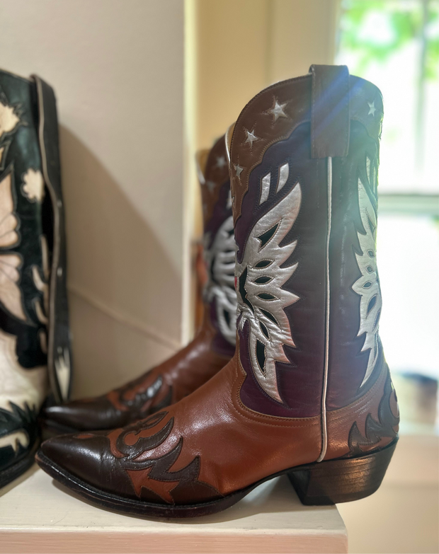 1980s • Champion Attitude • “Roy Rogers” Custom Eagle & Star Boots • Men’s 11 D