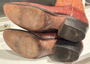 1960s • Custom Shop • Alligator & Monogram Show Cowboy Boots • Men’s 9.5 D