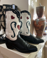 1990s Acme “Queen of Hearts” Inlay Boots • Women’s 8 M