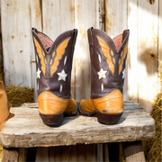 Men’s Size 10.5 D - Nocona Cowboy Western Boots Double Sided Butterflies