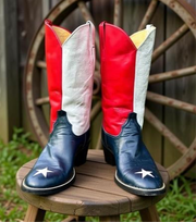 Vintage • Rios of Mercedes • Texas Flag Boots • Men’s 10.5 E