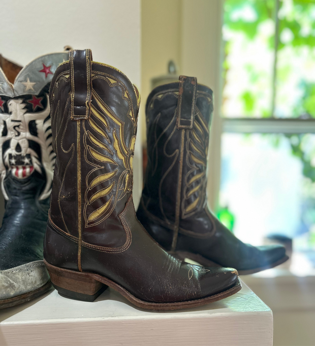 1960s • ACME CUSTOM • Thunderbird Eagle Inlay • Women’s 6.5 B
