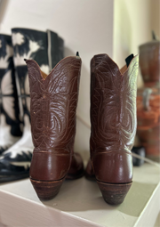 1950s • Justin • Chestnut Shorty Western Pee Wees • Women’s 7 M