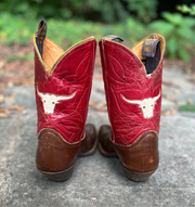 Women’s Size 7 M - 1950’s Tony Lama Iconic Cowboy Western Boots Longhorn Inlays