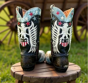 1960’s Patriotic Eagle Inlay Cowboy Boots – Men’s 10 (From My Personal Collection)