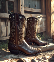 Women’s Size 8 M - 1960’s Acme Cowboy Western Boots Inlays
