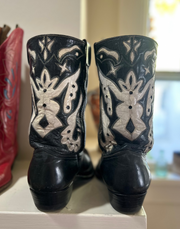 1950s • Custom • Two-Tone Starburst Boots • Men’s 12 D