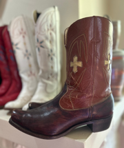 Men’s Size 11 D - 1950’s Cowboy Western Boots Inlays