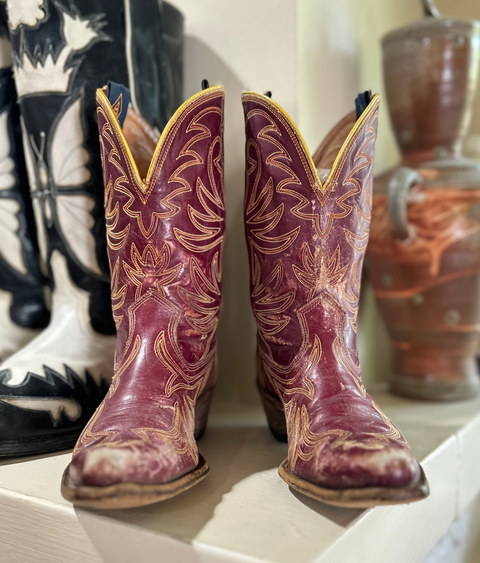 1950s • ACME • Berry Stitch-Crazy Western • Women’s 7.5 A (narrow)