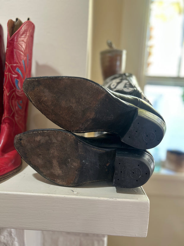 1950s • Custom • Two-Tone Starburst Boots • Men’s 12 D